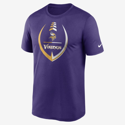 Shop Nike Men's Dri-fit Icon Legend (nfl Minnesota Vikings) T-shirt In Purple