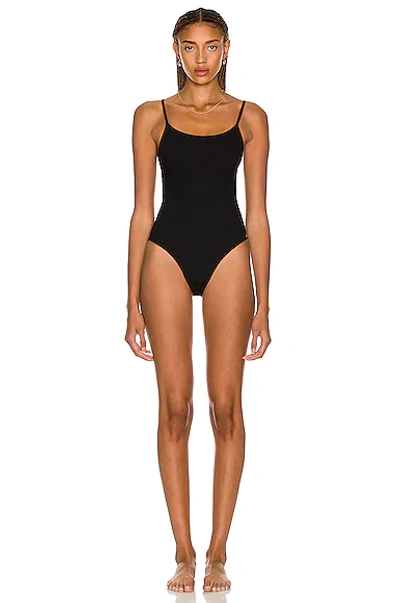 Shop Hunza G Pamela One Piece Swimsuit In Black