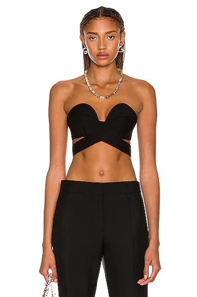 Shop Givenchy Cross Bra Top In Black