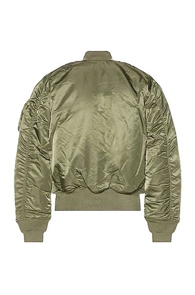 Shop Alpha Industries Ma-1 Bomber Jacket In Sage