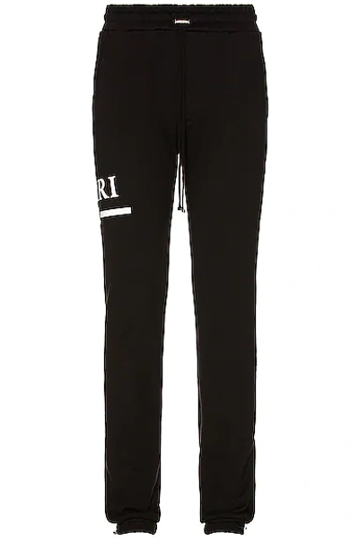 Shop Amiri Ma Bar Sweatpant In Black