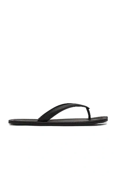 Shop Maison Margiela Flip Flops In Black Raven