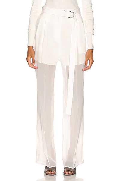 Peter Do Tailored Wide-leg Trousers In Ivory | ModeSens