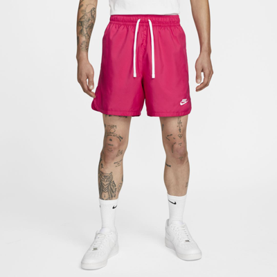 Shop Nike Men's  Sportswear Sport Essentials Woven Lined Flow Shorts In Pink