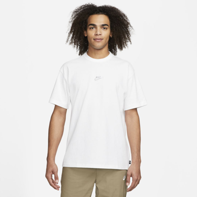 Shop Nike Men's  Sportswear Premium Essentials T-shirt In White
