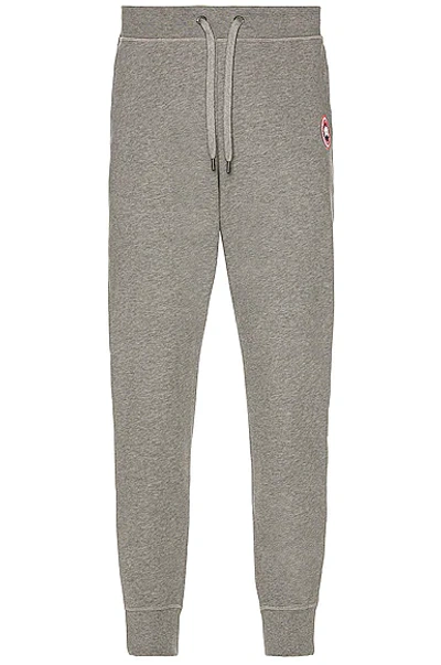 Canada Goose Men's Huron Logo-patch Sweatpants In Stone Heather