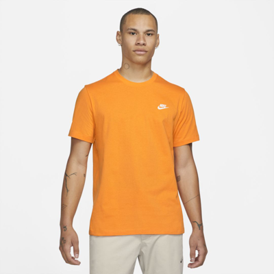 Shop Nike Sportswear Club Men's T-shirt In Kumquat
