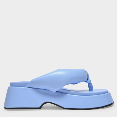 Shop Ganni Retro Sandals In Blue