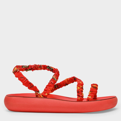 Shop Ancient Greek Sandals Scrunchie Melia Sandals In Multicoloured