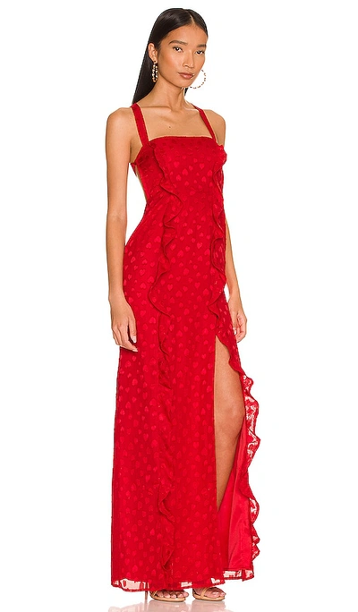 Shop Majorelle Maisie Gown In Red