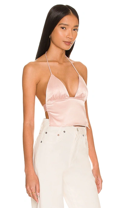 Shop More To Come Alana Halter Top In Blush