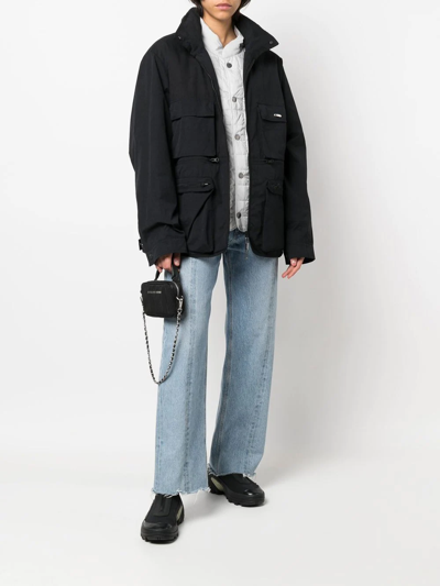 032c Zip-up Utility Jacket In Black