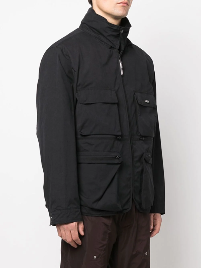 Shop 032c Zip-up Utility Jacket In Black