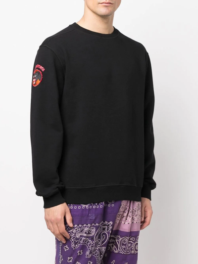 Shop Maharishi Patch-detail Sweatshirt In Black