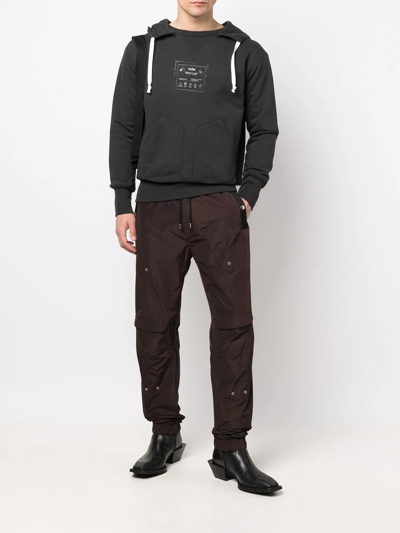 Shop Gmbh Cargo-pocket Straight Trousers In Brown