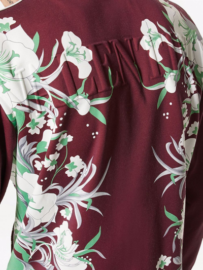Valentino Graphic-print Zip-fastening Jacket In Red