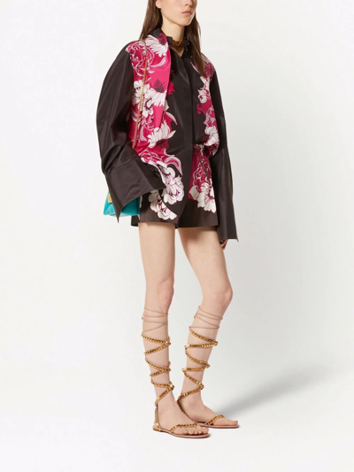 Valentino Floral Pattern Shirt In Pink