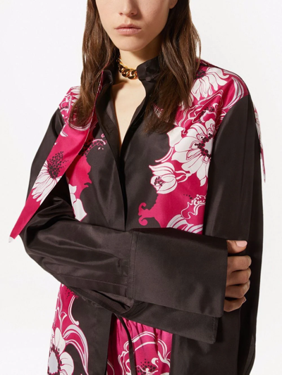 Valentino Floral Pattern Shirt In Pink