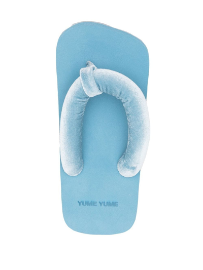 Shop Yume Yume Suki Open-toe Flip-flops In Blue