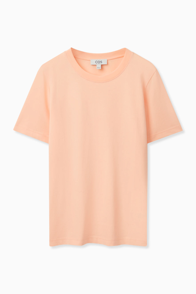 Shop Cos Regular Fit T-shirt In Orange