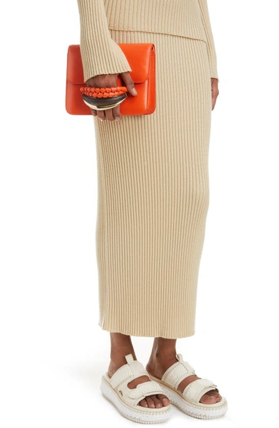 Shop Chloé Kattie Braid Leather Box Shoulder Bag In Rusted Orange