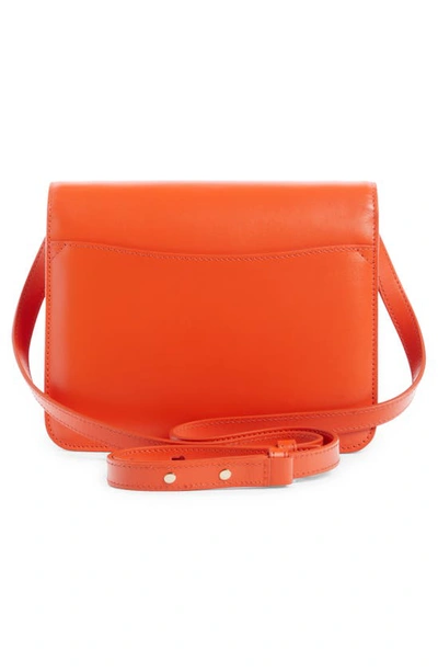 Shop Chloé Kattie Braid Leather Box Shoulder Bag In Rusted Orange
