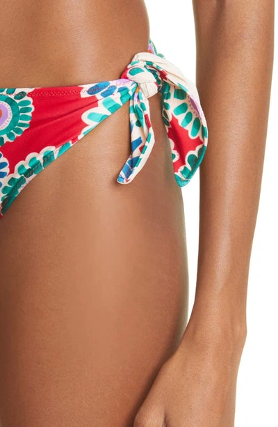 Shop La Doublej Reversible Floral Print Bikini Bottom In Crazy Daisy