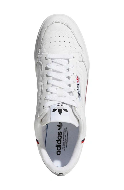 Shop Adidas Originals Continental 80 Sneaker In White/ Scarlet/ Navy