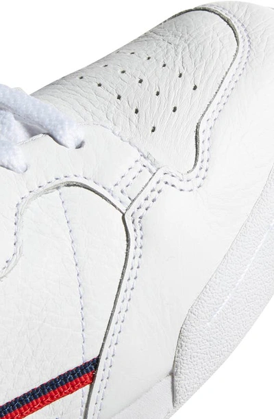 Shop Adidas Originals Continental 80 Sneaker In White/ Scarlet/ Navy