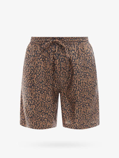 Shop Nanushka Bermuda Shorts In Brown