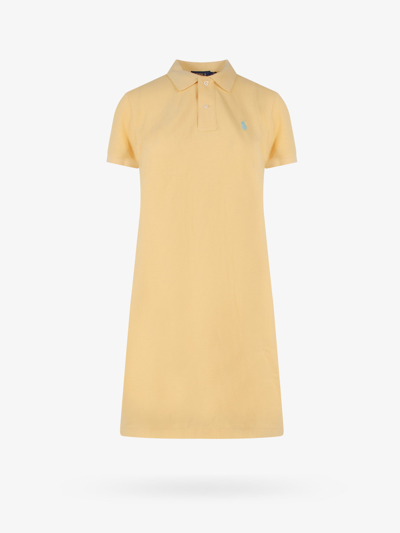 Shop Polo Ralph Lauren Dress In Yellow