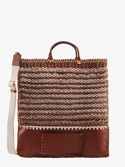 Shop Valentino Handbag In Brown
