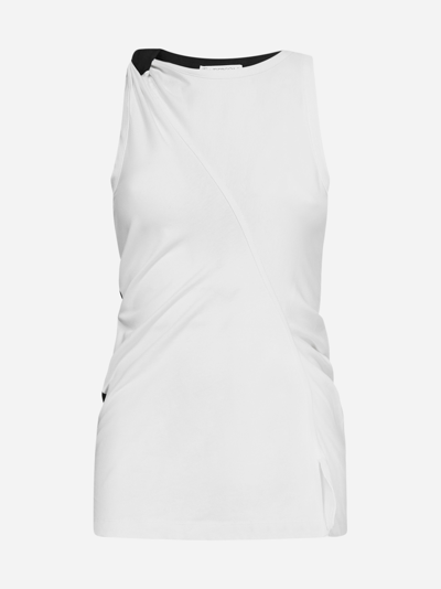 Shop Jw Anderson Twisted Cotton Tank Top