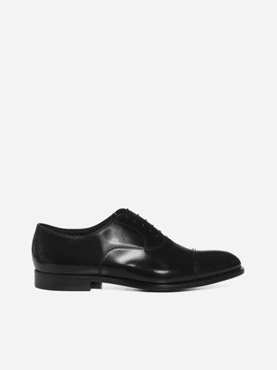 Shop Doucal's Leather Oxford Shoes
