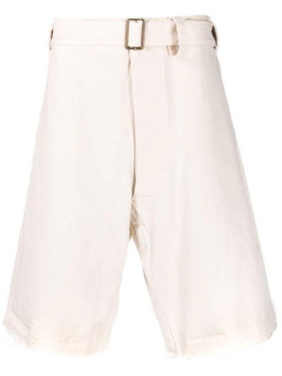 Shop Maison Margiela Loose Fit Chino Shorts In White