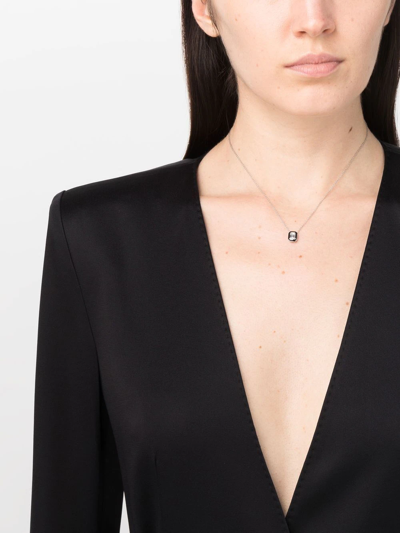 Selim Mouzannar 18kt White Gold Mina Diamond Necklace In Silver
