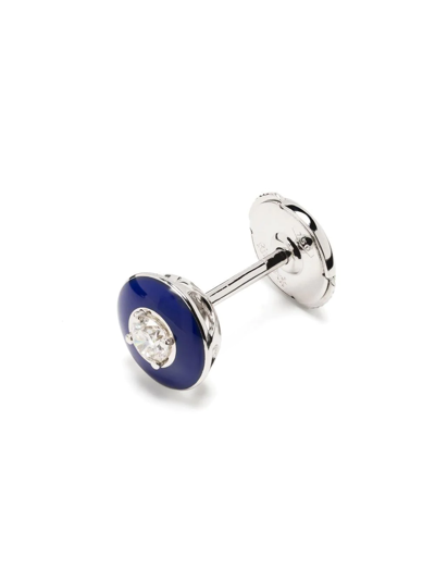 Selim Mouzannar 18kt White Gold Mina Diamond Earrings In Silver