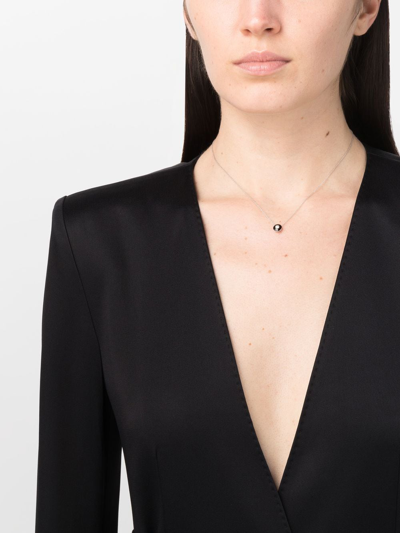 Selim Mouzannar 18kt White Gold Mina Diamond Necklace In Silver