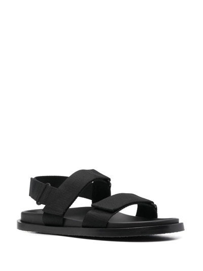 Shop Uma Wang Touch-strap Open-toe Sandals In Black