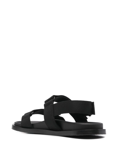 Shop Uma Wang Touch-strap Open-toe Sandals In Black