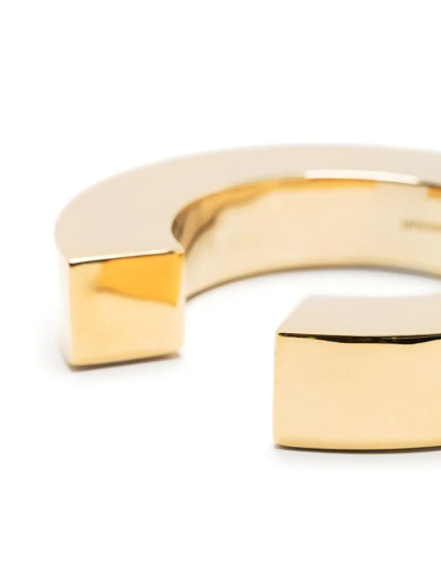 Uncommon Matters Aperture Open-cuff Bangle In Gold