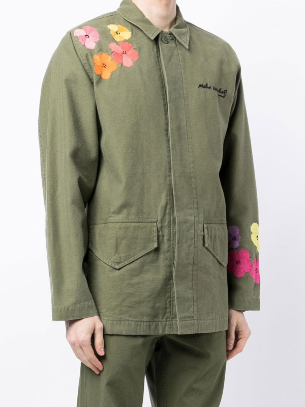 Maharishi panelled shirt jacket - Green