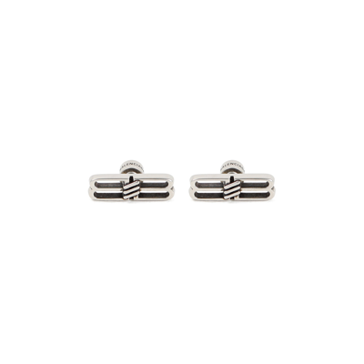 Shop Balenciaga Bb Icon Earrings Jewellery In Metallic