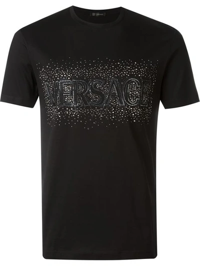 Versace Logo Studded T-shirt