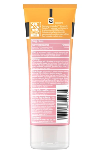 Shop Neutrogena® Invisible Daily Defense Sunscreen Lotion Spf 60+