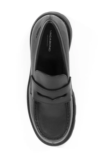Shop Vagabond Shoemakers Cosmo 2.0 Lug Penny Loafer In Black