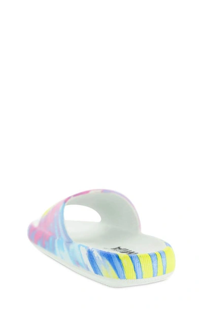 Mia Camyl Platform Slide Sandal In Tie Dye Multi