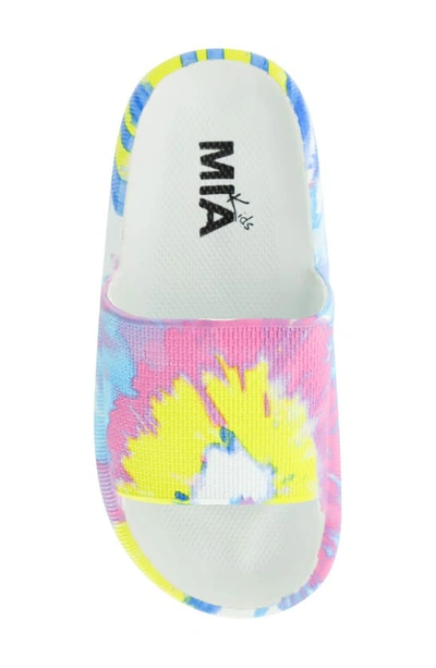 Mia Camyl Platform Slide Sandal In Tie Dye Multi