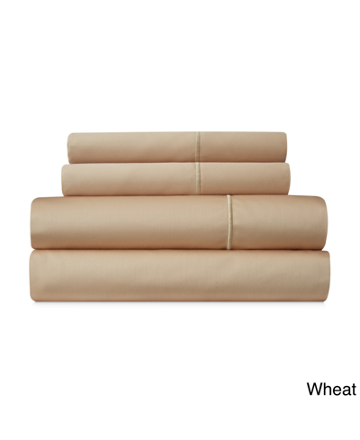 Shop Addy Home Fashions Luxury 1000 Thread Count Cotton Rich Sateen Extra Deep Pocket Full 4-piece Sheet Set Bedding In Wheat