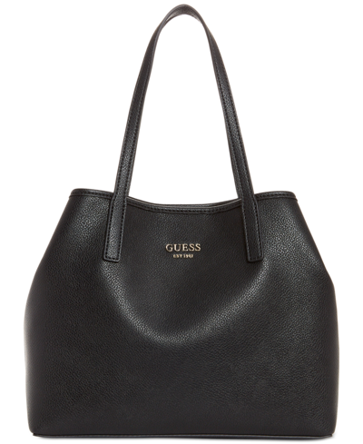Shop Guess Vikky Tote In Black